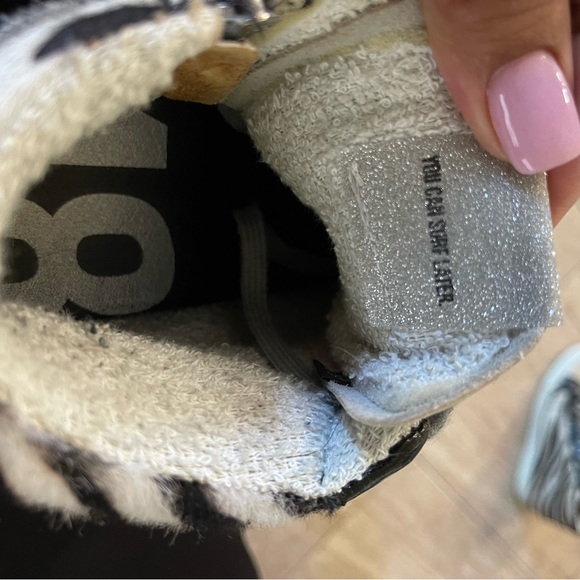 P488 black & silver sneakers size 39 which is size 9 Gently used - Picture 3 of 7